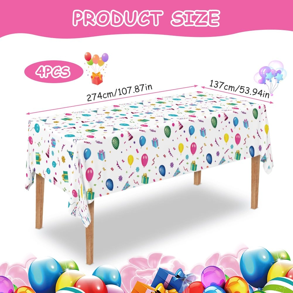 Starry Theme Party Tablecloth - 4 Pack Birthday