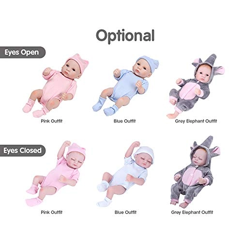 Reborn Baby Doll - 10in Vinyl Sleeping Packages