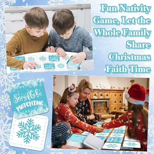 Christmas Snowflake Memory Matching Game - 52 Pcs 12 years and up Abkhazian