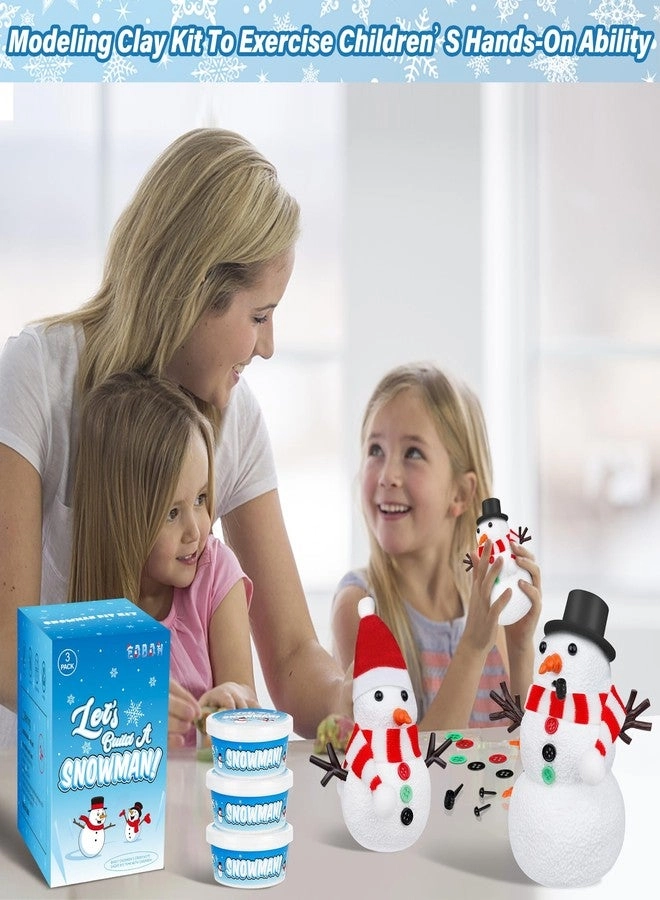 Christmas Craft Snowman Kit - 3 Pack