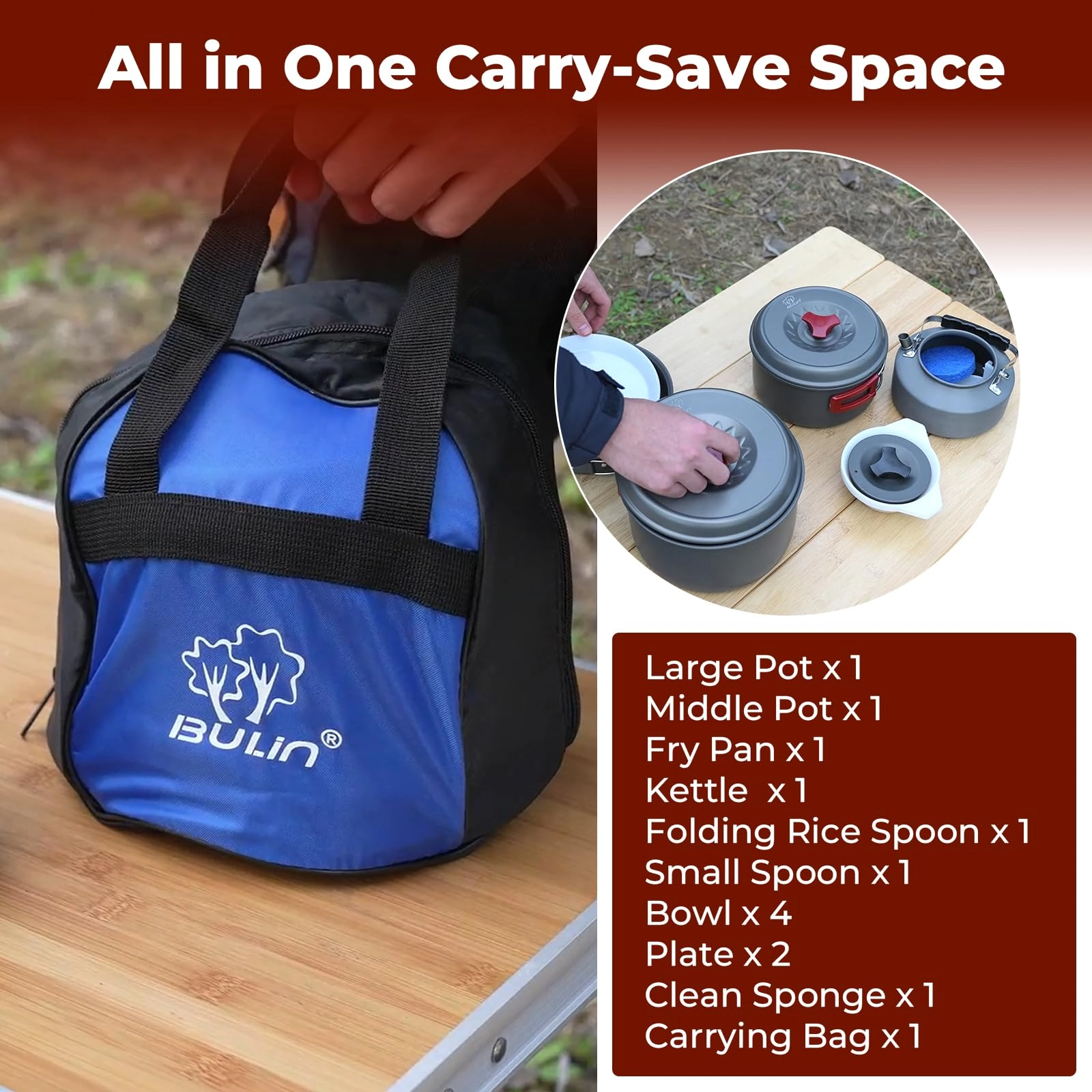 Camping Cookware Mess Kit - 13 piece(s)