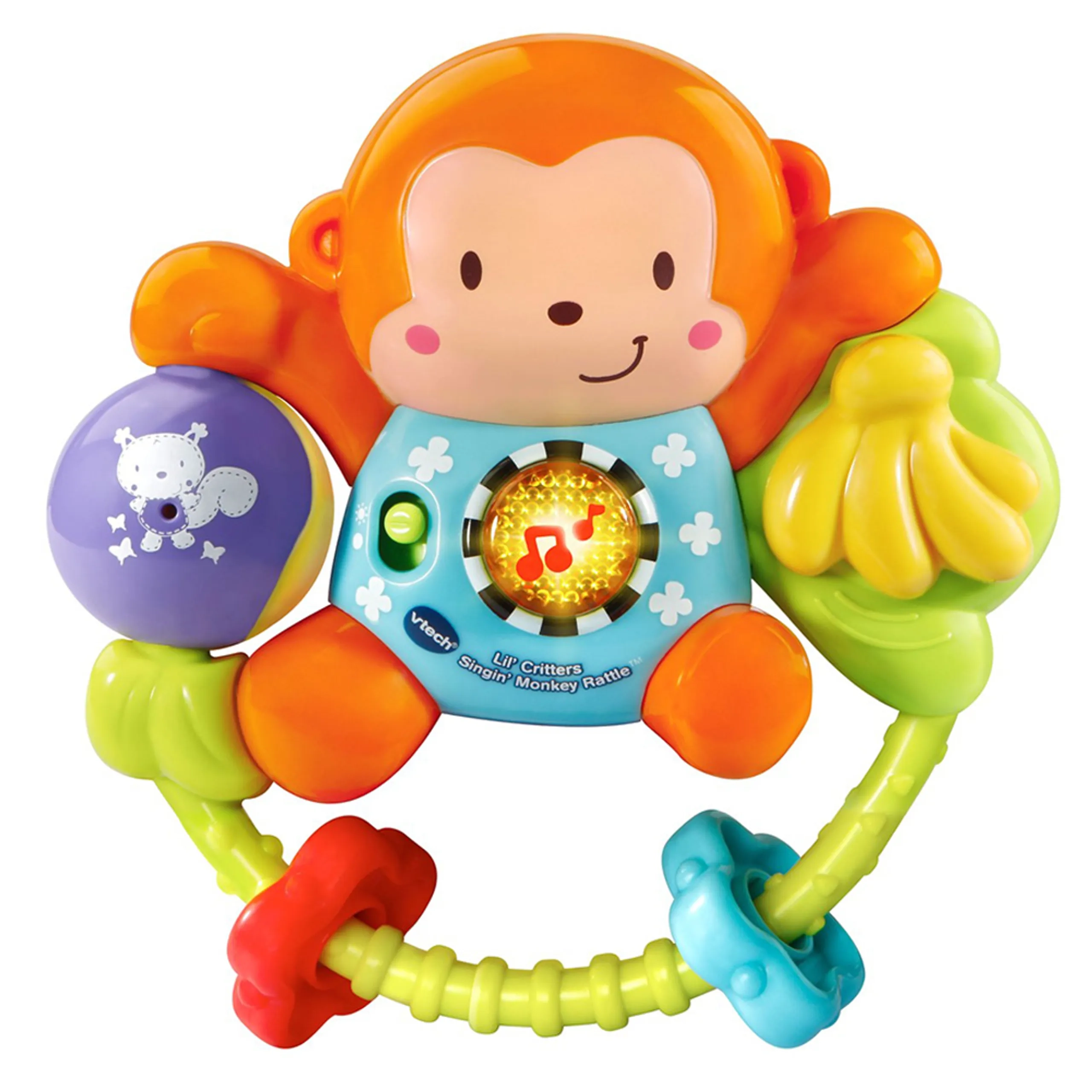 Little Friendlies Swing & Shake Monkey Rattle - 3 Months