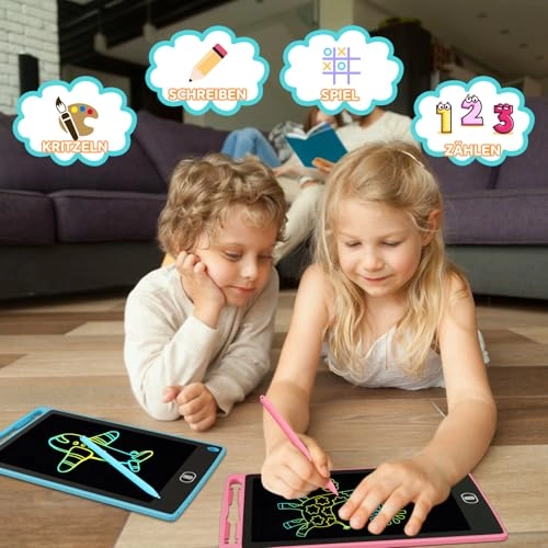 LCD Writing Tablet - 8.5 Inch Colourful Pack
