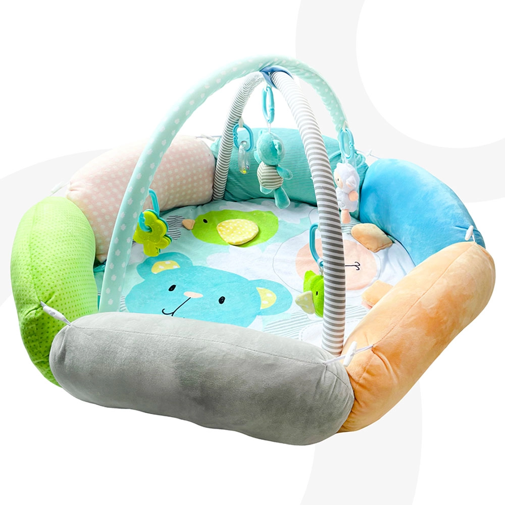 Flower Cushion Playmat - Bear And Sheep 0 month(s)