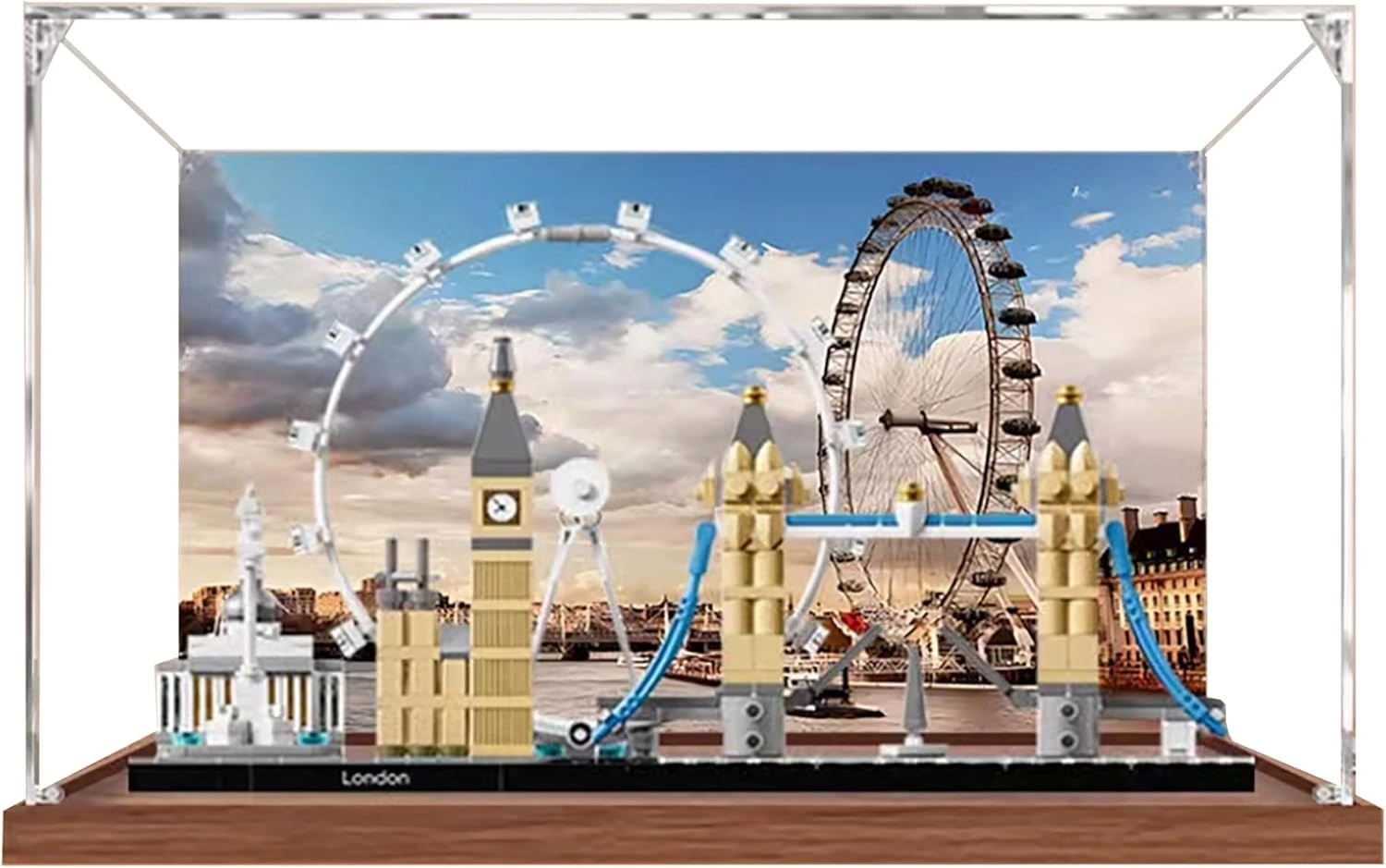 Lego Acrylic Display Case - 3mm Dustproof Compatible with 21034 30x10x20CM