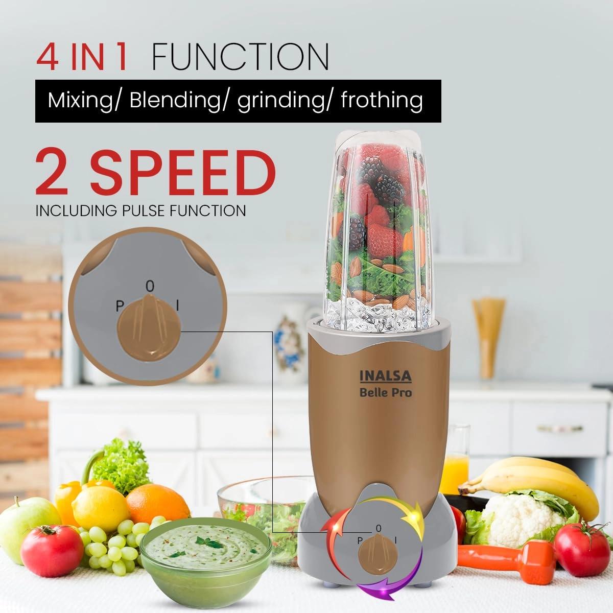 Bullet Mixer Grinder - 500ml 600 W