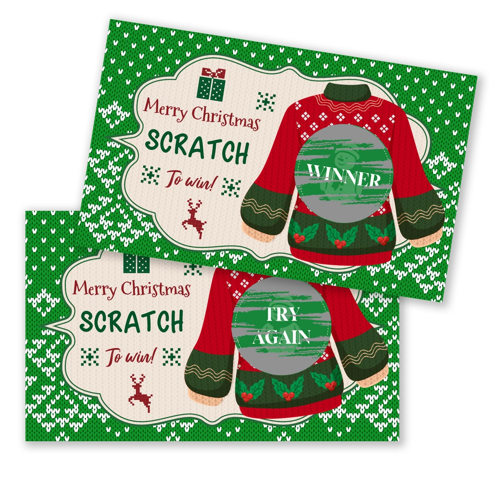 Merry Christmas Scratch Off Cards - Adult 50 piece(s)