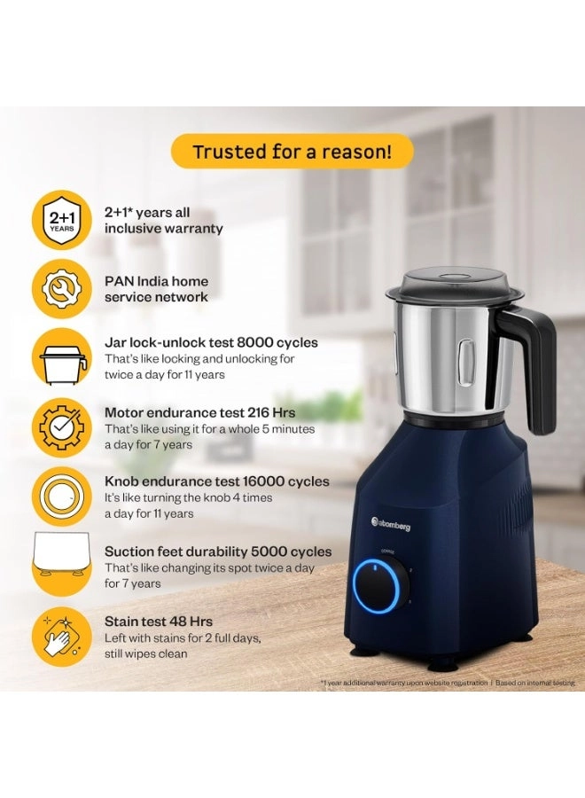 Yulia Mixer Grinder - 1.5 L 750 W