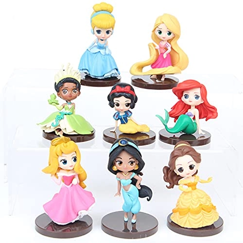 MZA STORES Princess Doll Deluxe Figure Play Set - 8PCS Birthday