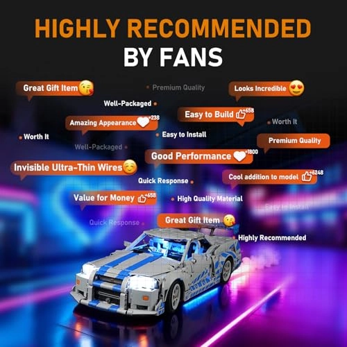 LED Light for Lego 42210 - 2-Fast-2 Furious Nissan Skyline GT-R (R34) Speedster