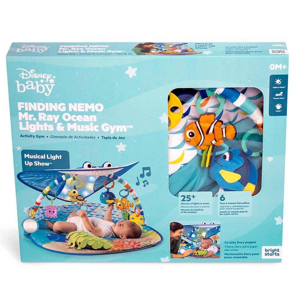 Finding Nemo Mr. Ray Ocean Lights & Music Gym - 0 month