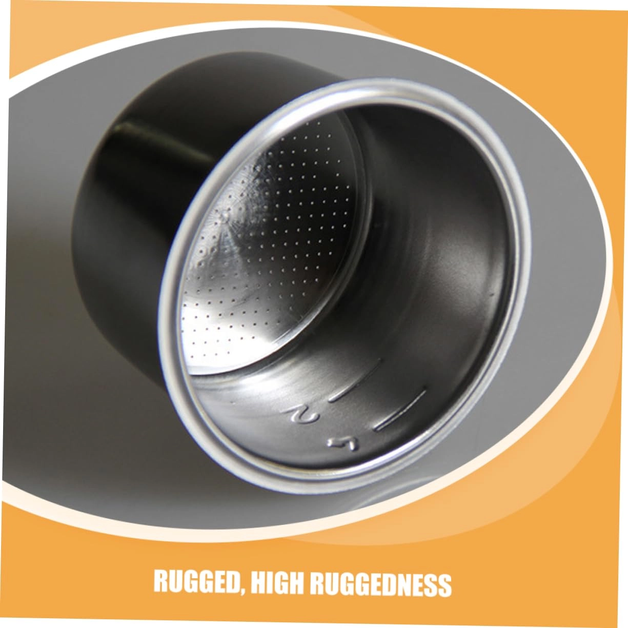 Espresso Dosing Cup - Stainless Steel Silver