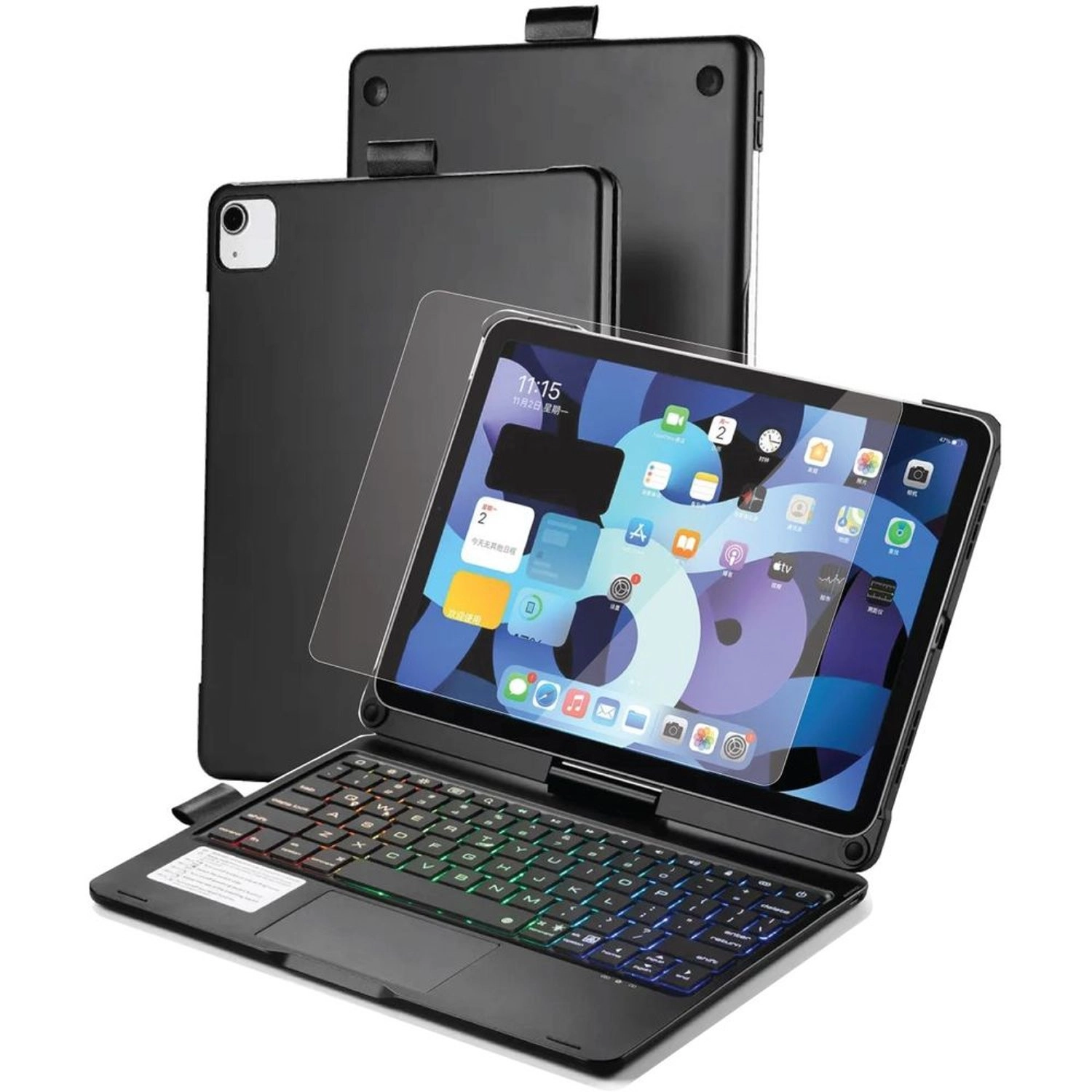 glassology Keyboard Case with Screen Protector for iPad 10.9-inch (10th Gen)
