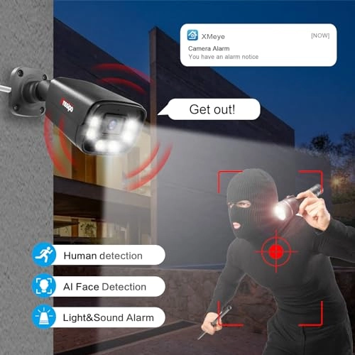 5MP PoE IP Camera + 8-Channel POE NVR