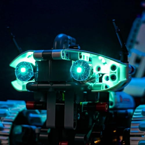 LED Light Set - Compatible with Lego 42211 Lunar Outpost Moon Rover Space Vehicle Touch Dimmer Switch