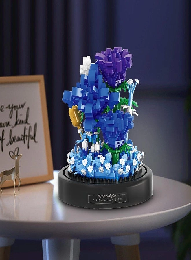 Flowers Micro Building Set - Blue Rose 630 pcs