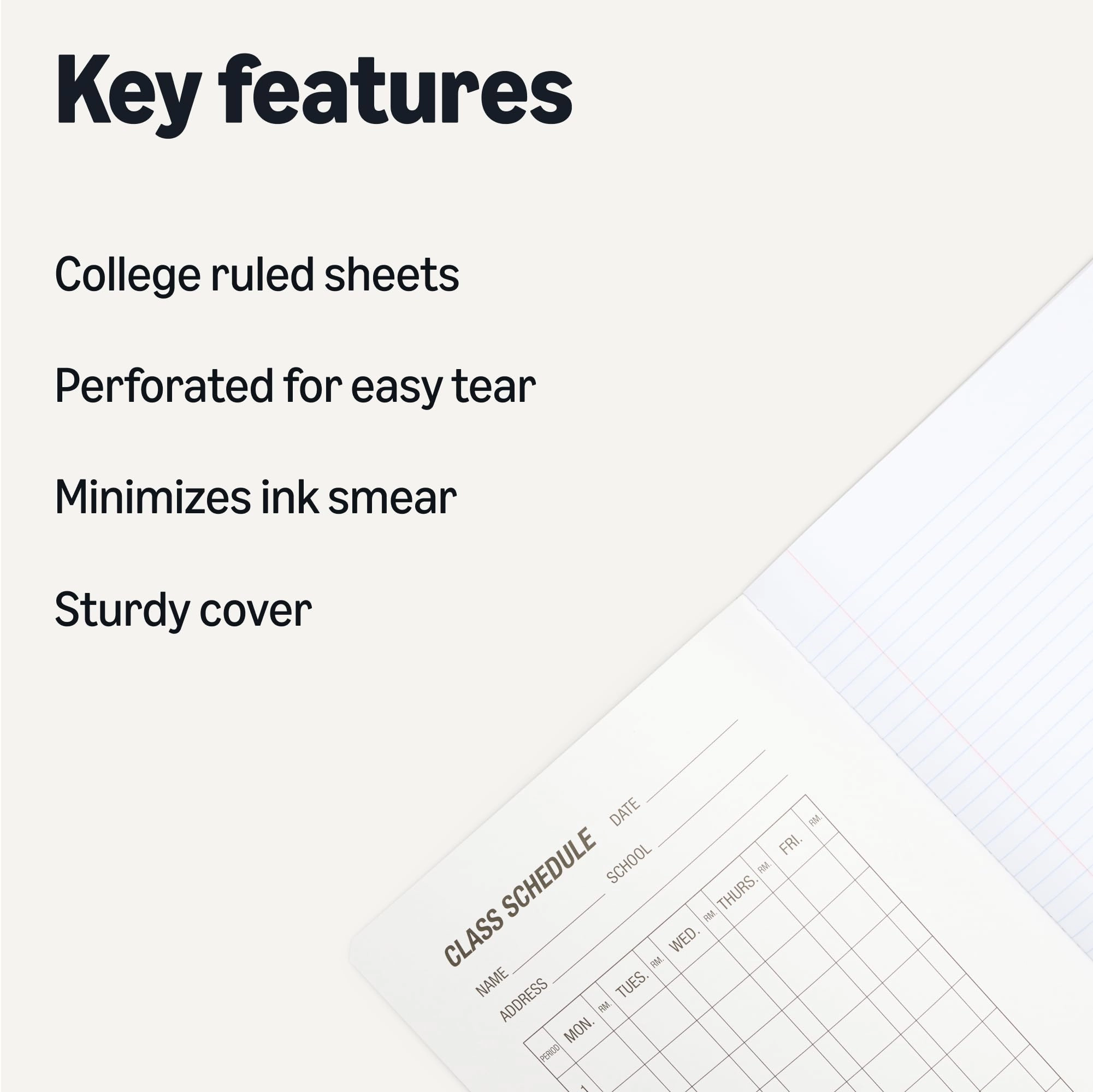 Composition Notebook - Lined 100 Sheets Pack