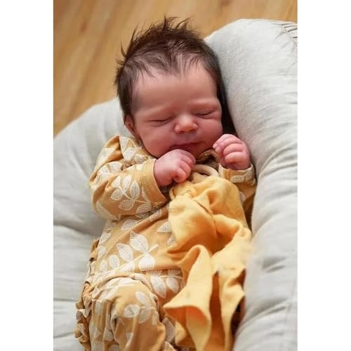 Reborn Baby Doll - 18 Inch Silicone Vinyl Rooted Hair Bundle