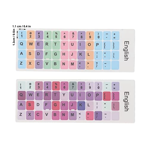 Keyboard Stickers - 2pcs English PVC