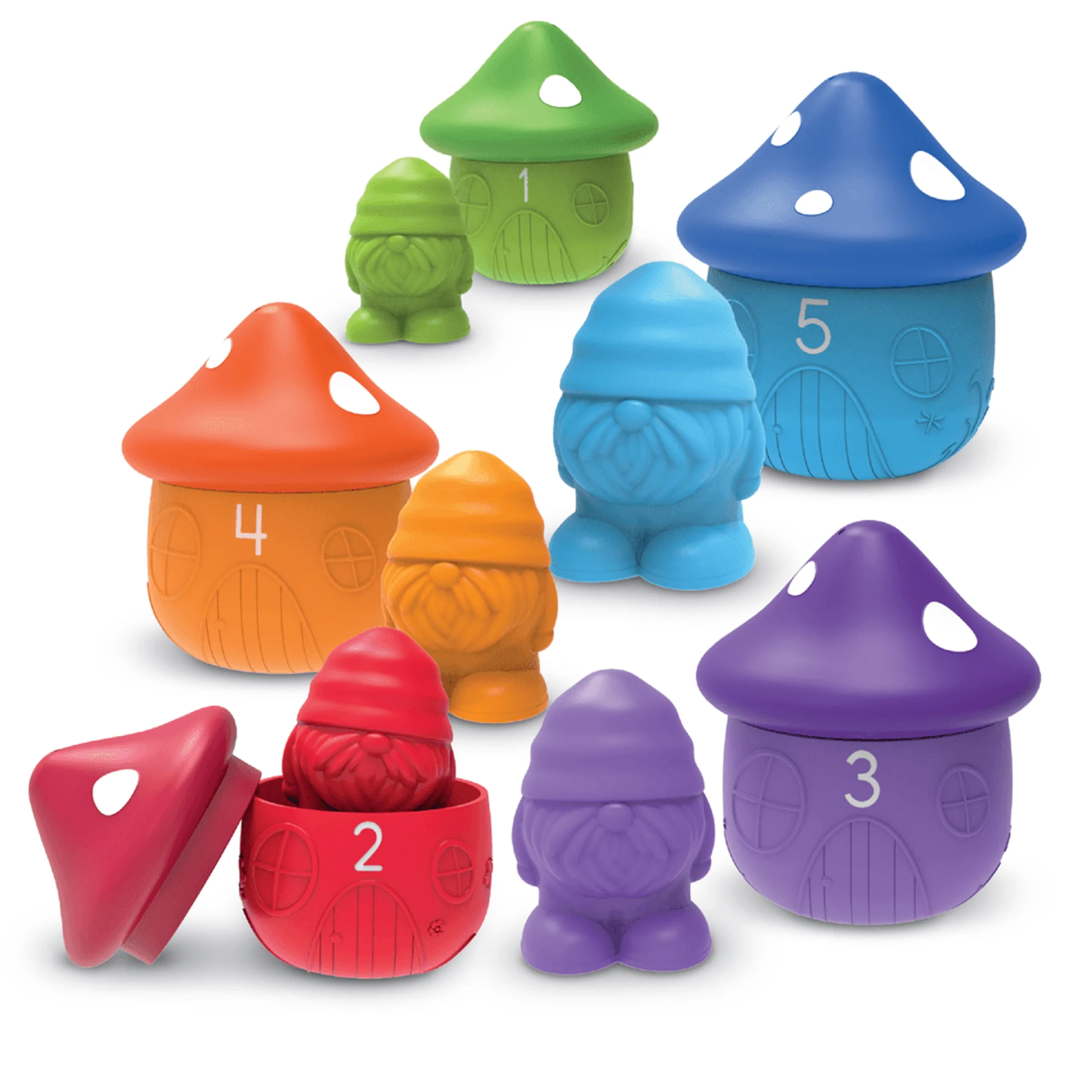 Learning Resources Peekaboo Gnome Homes - 18 months 10 Pcs