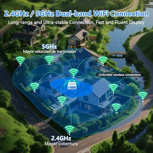 Solar-Powered Security Camera Kit - 4pcs 10 channels 4MP