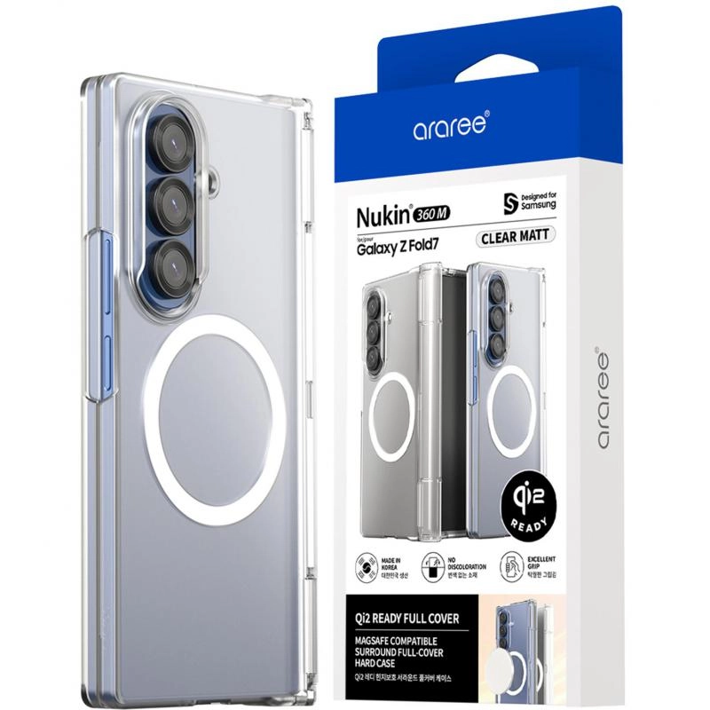 araree Nukin 360 M Back Cover Mobile Case with MagSafe for Samsung Galaxy Z Fold7