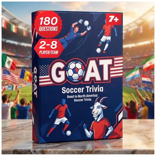 Goat Soccer Trivia Card Game - English Adult