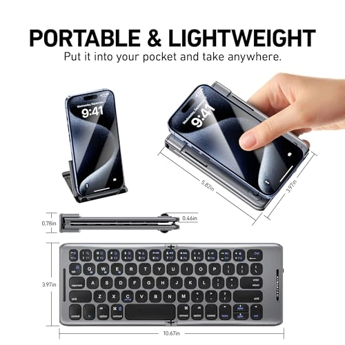 Foldable Bluetooth Keyboard - Wireless