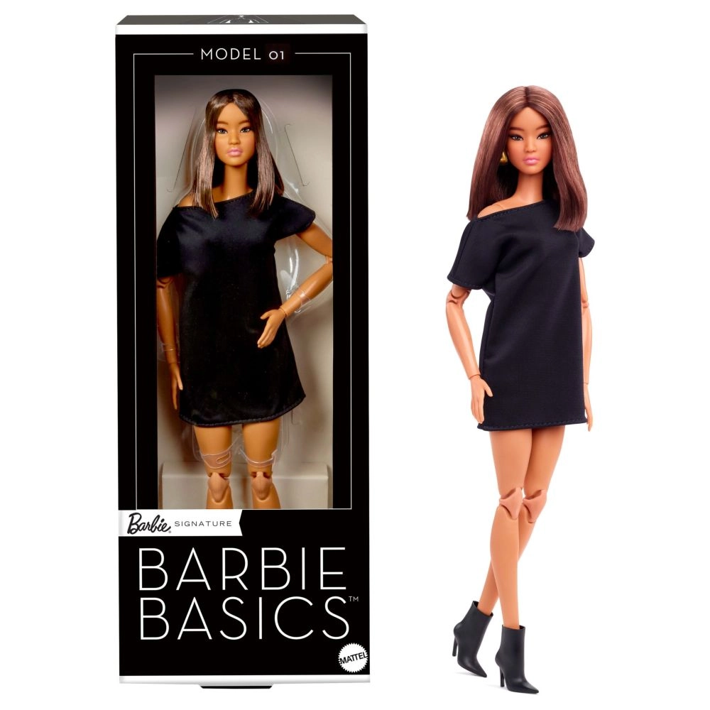 Mattel Barbie Basics - Asian Brunette Little Black Dress Ages 6+
