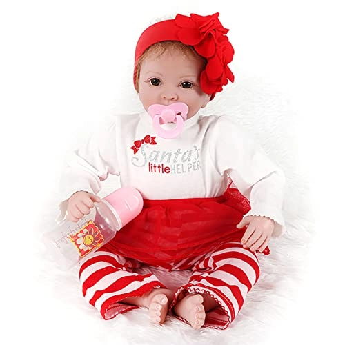 Reborn Baby Doll - 55cm Soft Silicone Limbs Cloth Body