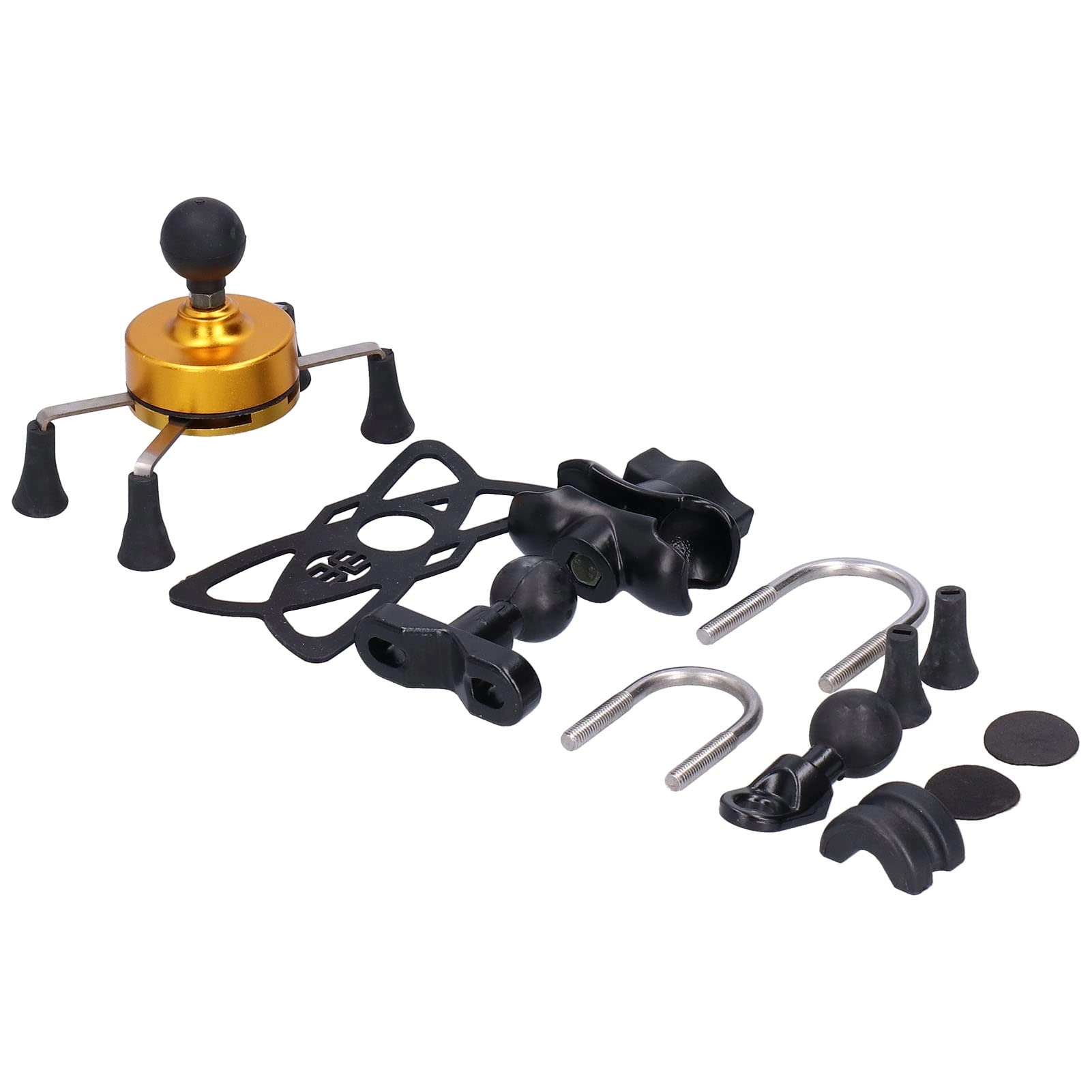 Universal X Shape Phone Mount for Autocycle - Spring Loaded Ball Socket