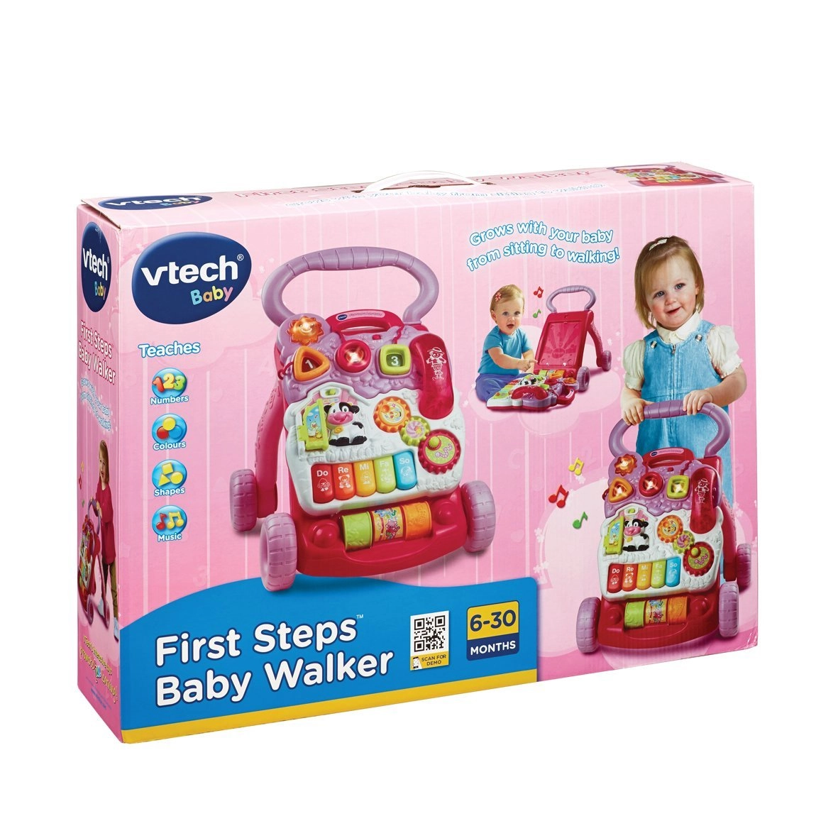 First Steps Baby Walker - Pink
