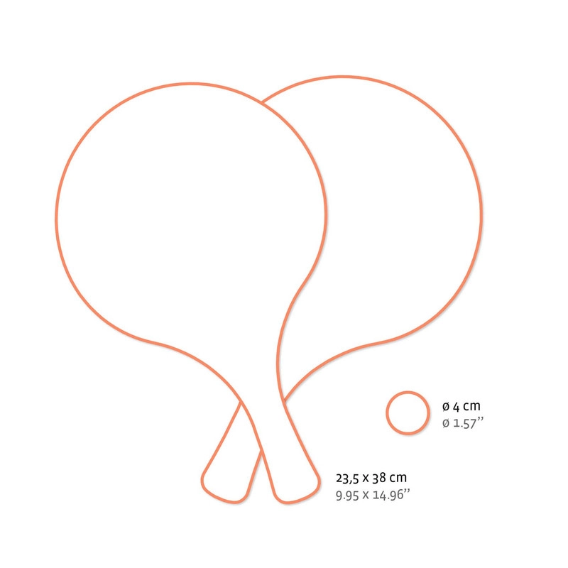 Sea Racket Set - 2 rackets 1 ball