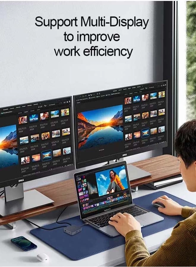 7-in-1 USB4 8K Multi Display Hub