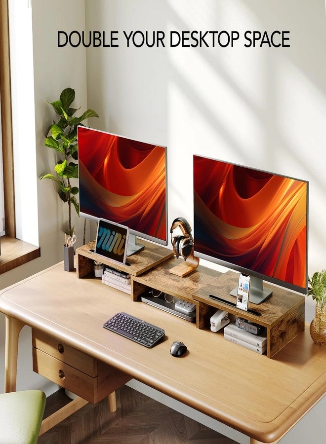 Dual Monitor Stand Riser - 2 monitors