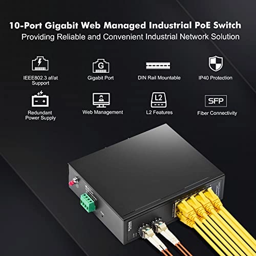 10*1G PoE Managed - 8-ports