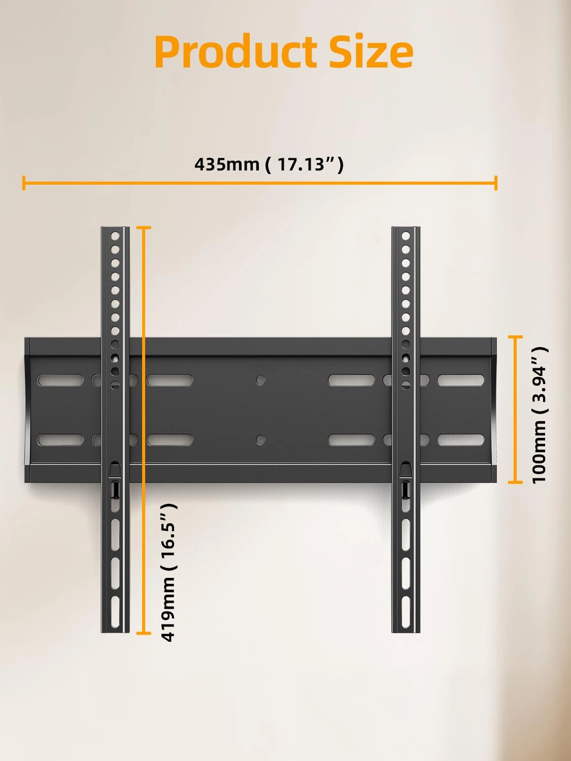 Fixed Low Profile TV Wall Mount - up to 99Lbs 24-65 inch