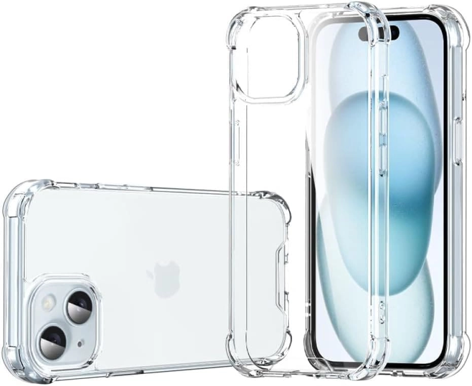 Muzz International Clear Case - PC Back Slim TPU Shockproof Bumper for iPhone 16