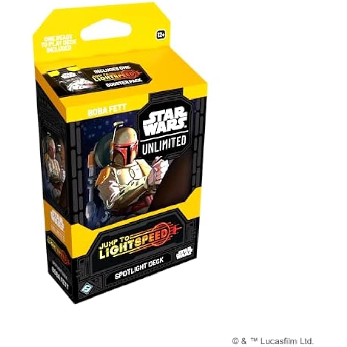 Asmodee Star Wars: Unlimited Jump to Lightspeed Boba Fett Spotlight Deck - 50-card