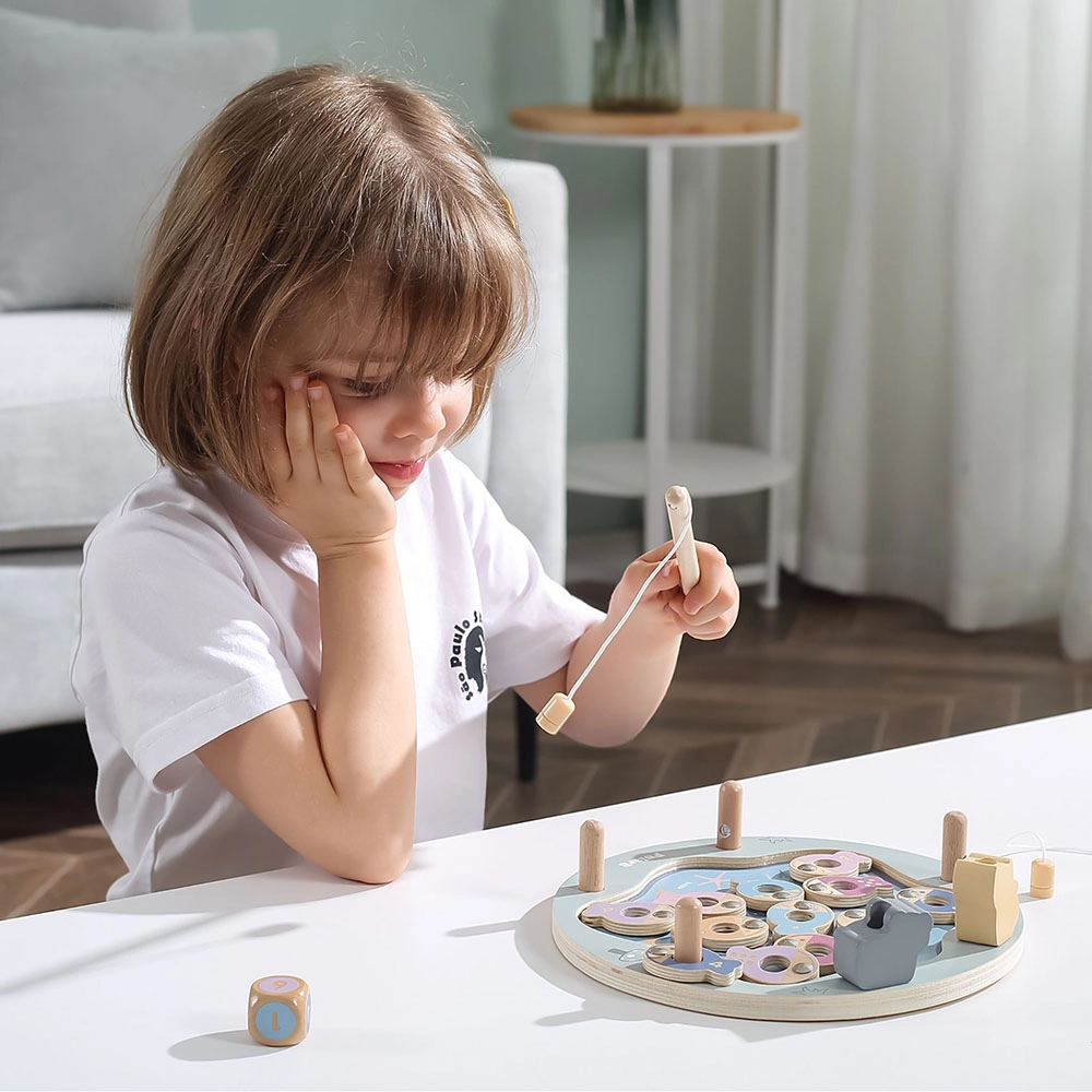 Magnetic Pond Fishing Game - 12 fish 2 fishing rods