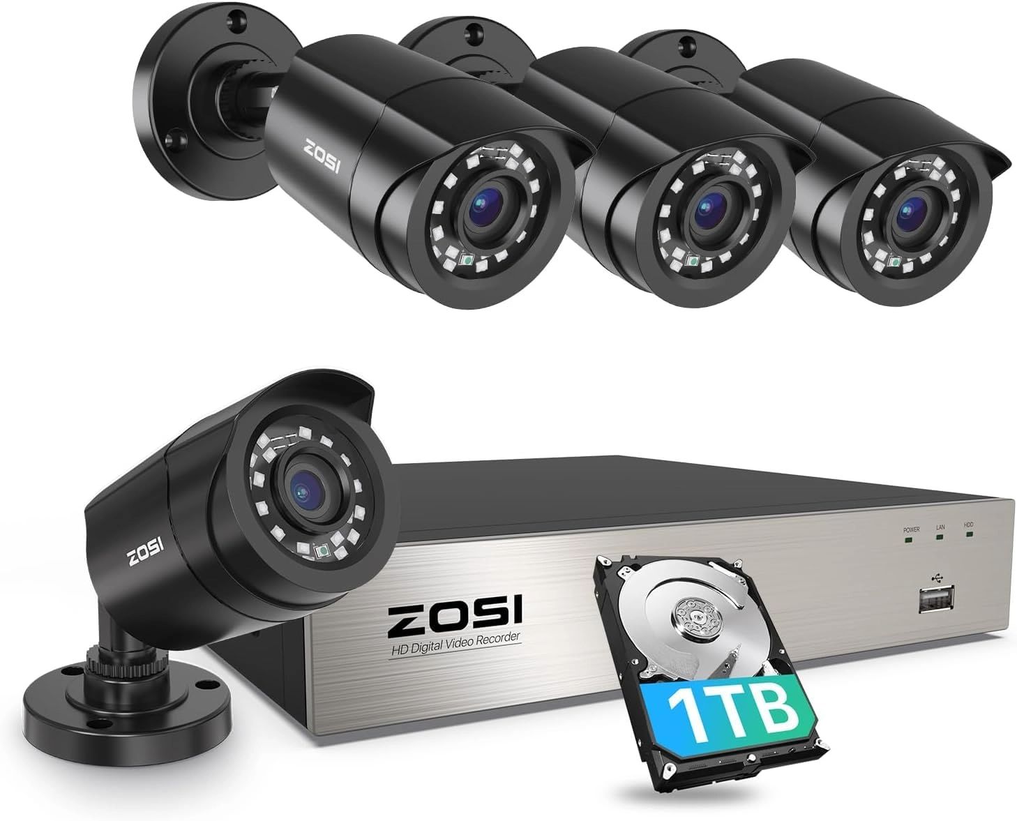 Home Security Camera System - 4 8CH 1080p