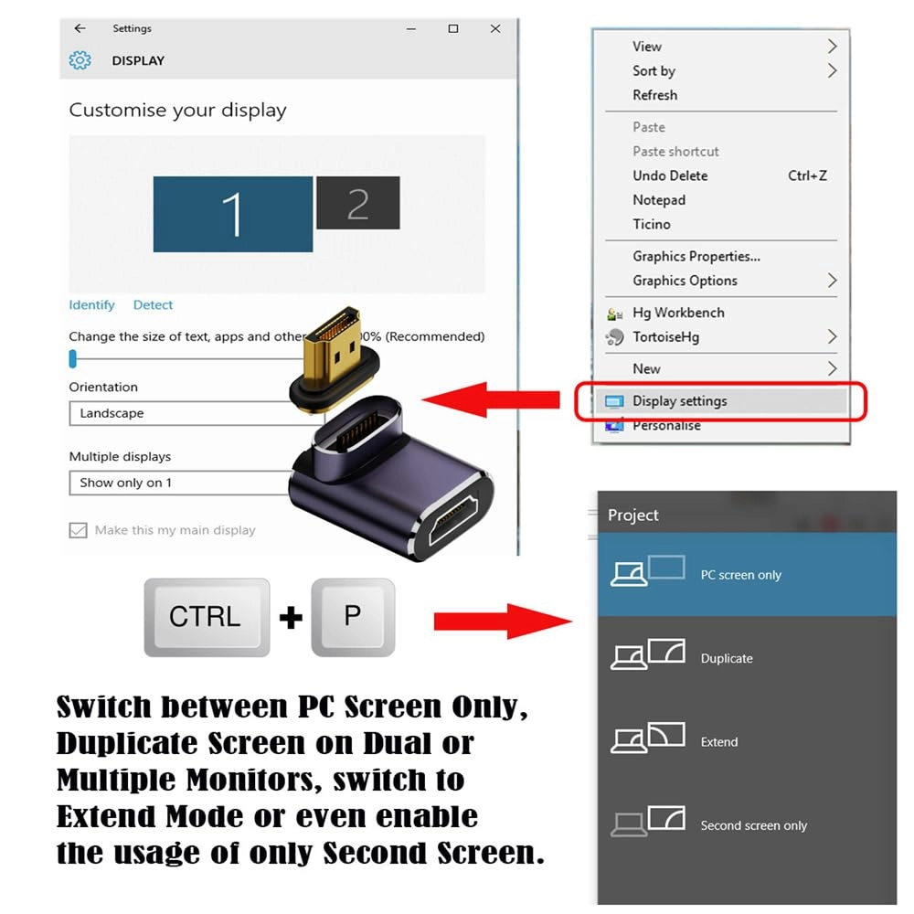 8K HDMI Adapter with Ethernet