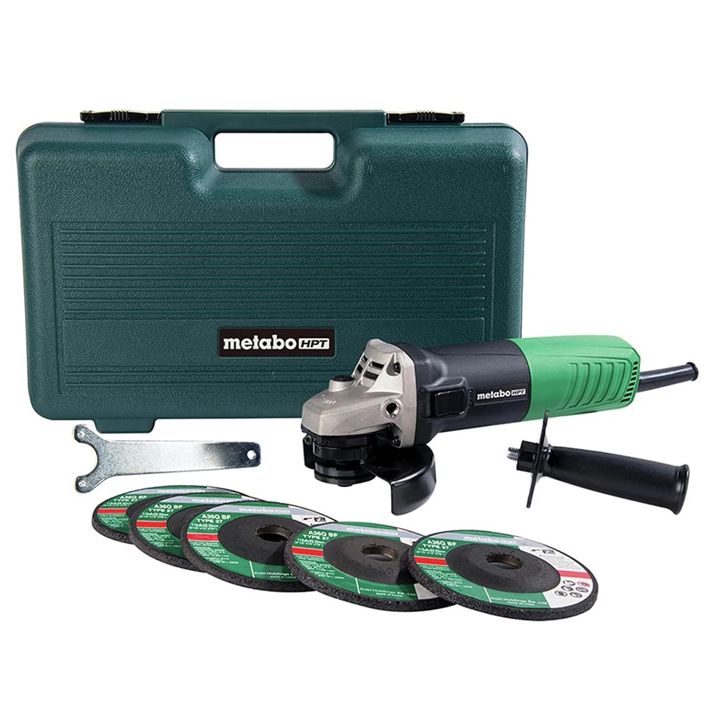 Metabo HPT Angle Grinder - 4-1/2-Inch Bundle
