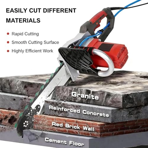 Handheld Electric Chainsaw Wall Cutter - 5800W/6500W