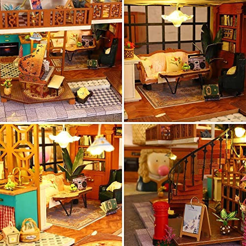 DIY Miniature Dollhouse Kit - Mini 3D Wooden Music Movement