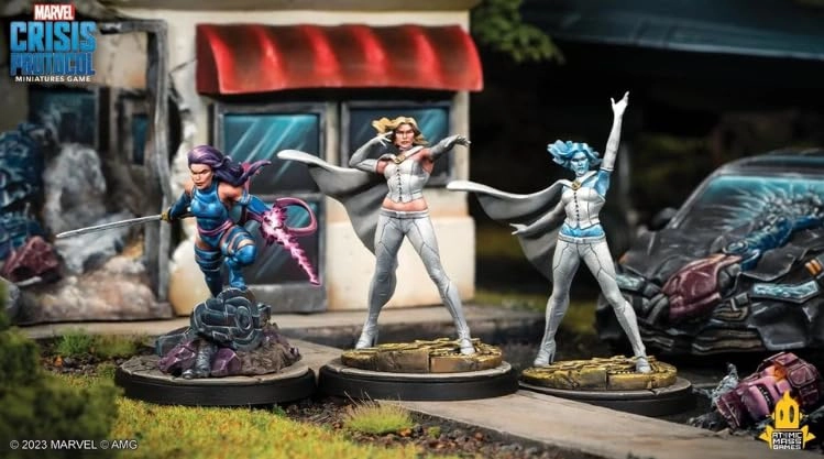 Marvel: Crisis Protocol: Emma Frost and Psylocke Character Pack - Tabletop Superhero Game