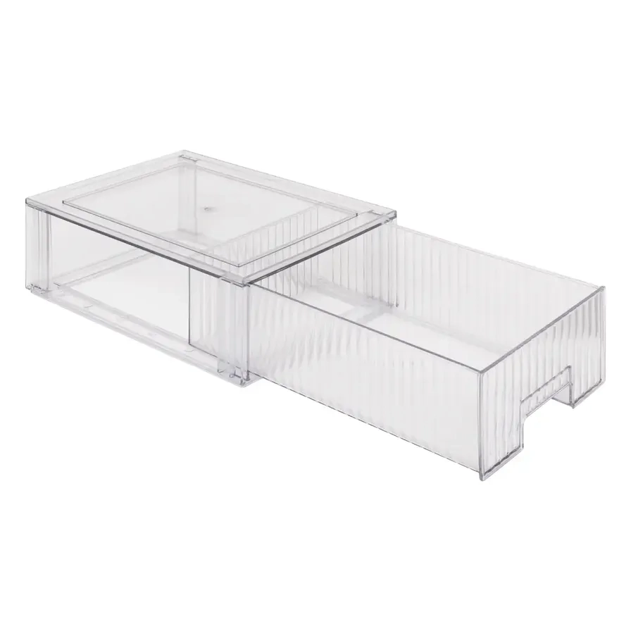 Fridge Drawer Bin - 21.2 x 32 x 10.5 cm Transparent