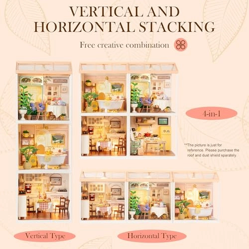 Super Creator-DIY Plastic Miniature House - 103 pcs