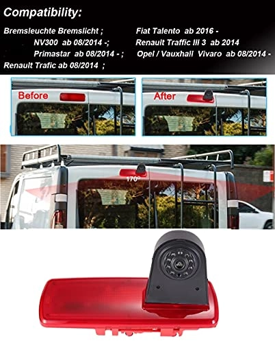 Car Rear view Camera - Night vision 628*586 pixels + Rear View Mirror - 7" LCD