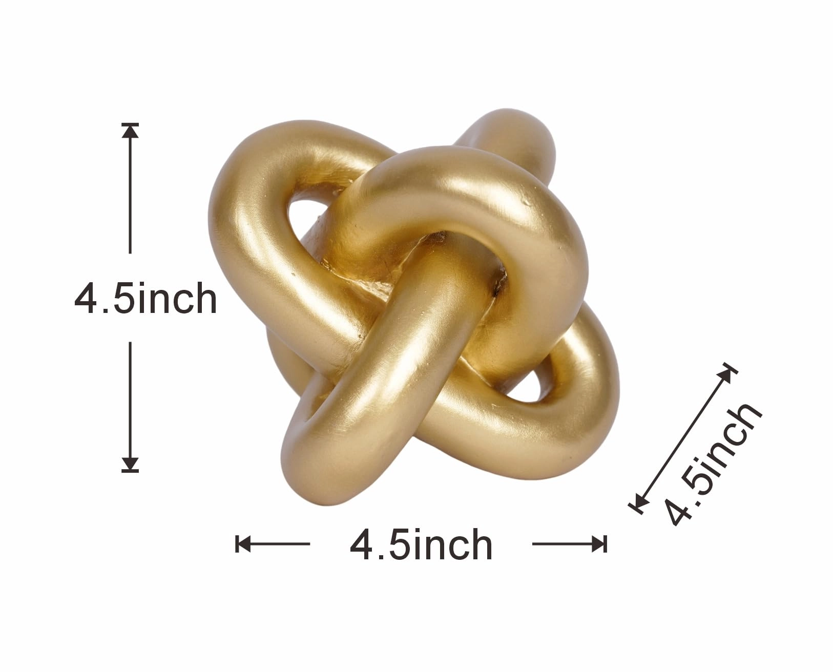 Gold Knot Statue - Resin